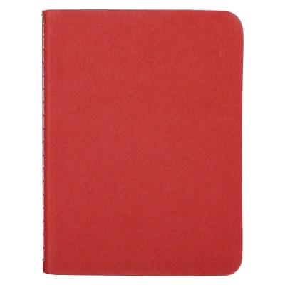 Блокнот A6 из переработанного картона, 9,3 х 12,5 х 0,4 см,  красный