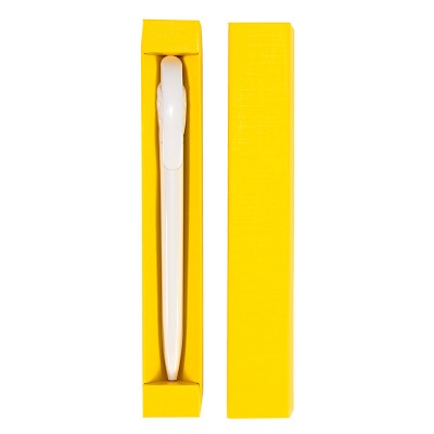 Чехол для одной ручки 27х175мм, дизайнерский картон, желтый