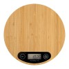 Кухонные бамбуковые весы,  d20 х 2,1 см, бамбук, натуральный