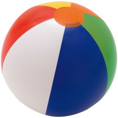 Надувной пляжный мяч 21см разноцветный
