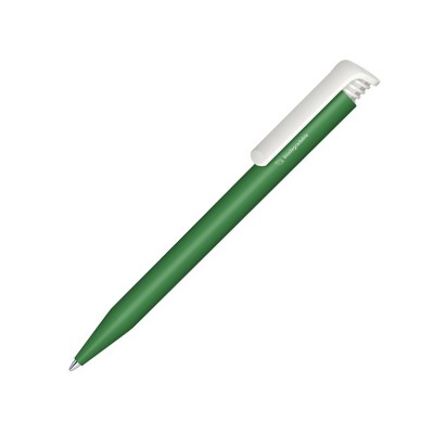 Ручка шариковая Super-Hit Bio matt т.зеленый 349/белый