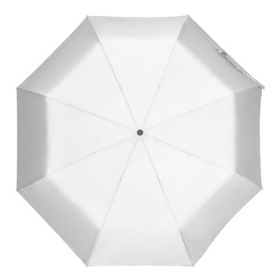 Зонт складной со светоотражающим куполом, купол 95 см; длина в сложении 28 см, полиэстер, серый