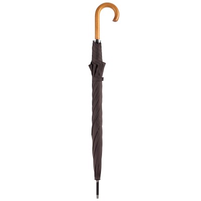 Зонт-трость 116см, коричневый