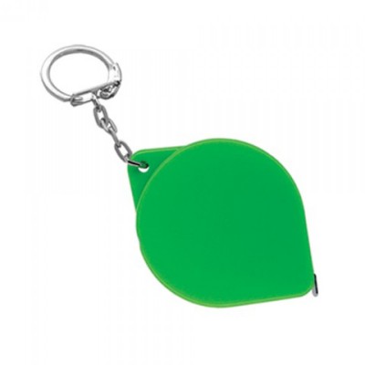 Брелок-рулетка "Капля", зеленый, 5, 0х3, 7см, 1метр