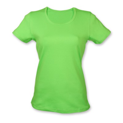 Футболка женская, 175г/м2, ярко-зеленая/салатовая