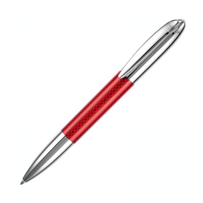 Ручка шариковая SOLARIS CROME красный