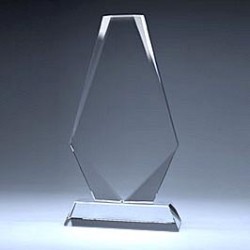 Награда из стекла прозрачный