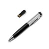 Флешка ручка  16 Гб пластик/металл, черный