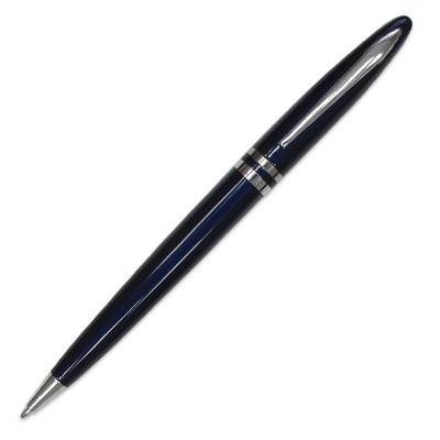 Ручка шариковая с поворотным механизмом, синий