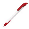 Ручка шариковая Challenger Basic Polished Soft grip zone белый/красный 186