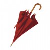 Зонт-трость 103см с деревянной ручкой, бордовый