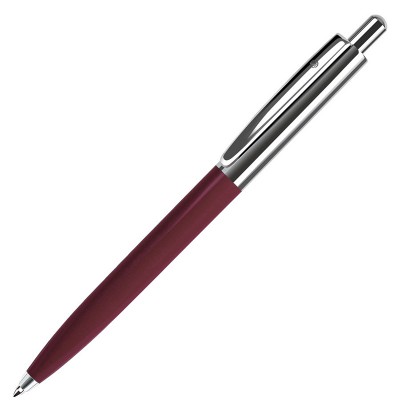 Ручка шариковая, бордо/серебристый