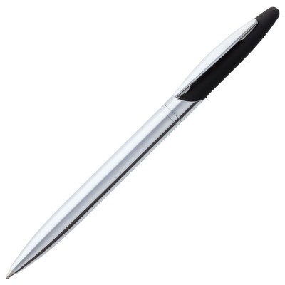 Ручка шариковая, покрытие софт-тач, черная черный
