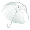 Зонт-трость, прозрачный, 82см прозрачный