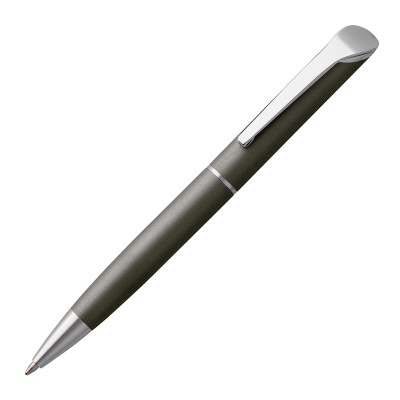 Ручка шариковая, темно-серая, поворотный механизм