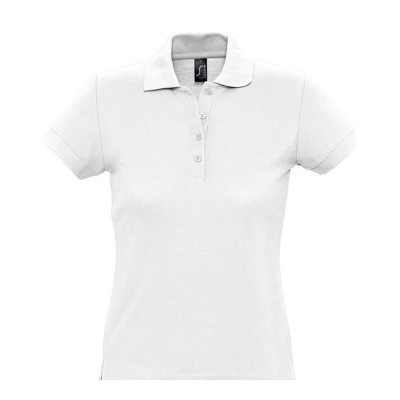 Рубашка-поло женская, 170г/м2, белая
