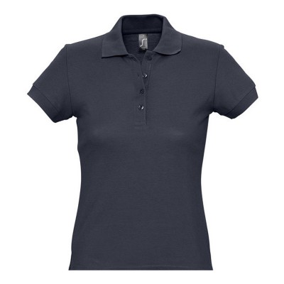 Рубашка-поло женская, 170г/м2, темно-синяя