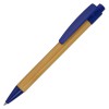 Ручка шариковая 1,1х14,1см светло-коричневая с синим