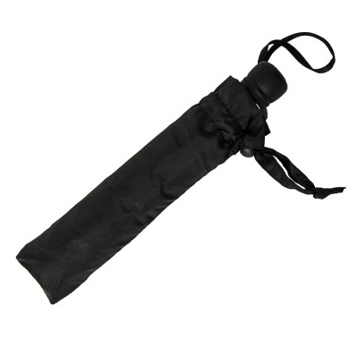 Зонт складной, полуавтомат, 100см, ручка soft-touch, черный