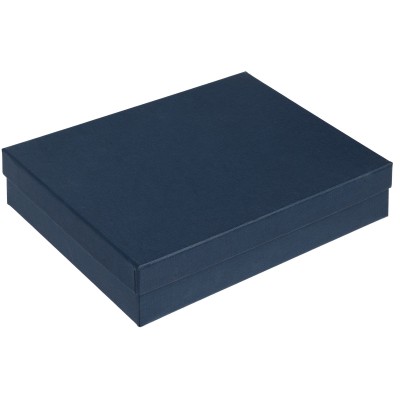 Коробка 22х16х5см картон синий