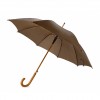 Зонт-трость 104см с деревянной ручкой, коричневый