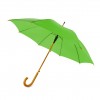 Зонт-трость 104см с деревянной ручкой, зеленое яблоко