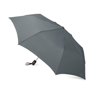 Зонт складной, полуавтомат, система антиветер, серый