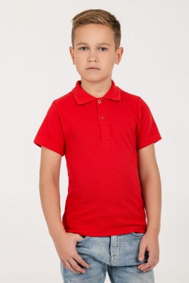 Рубашка поло детская 170 г/м² красная