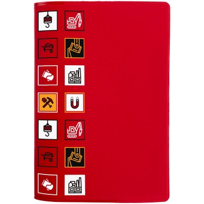Обложка для паспорта "Металлургия" красная