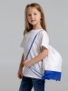 Рюкзак детский 32х35см белый с синим