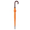 Зонт-трость 100см с деревянной ручкой, оранжевый