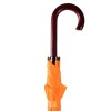 Зонт-трость 100см с деревянной ручкой, оранжевый