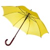 Зонт-трость 100см с деревянной ручкой, желтый