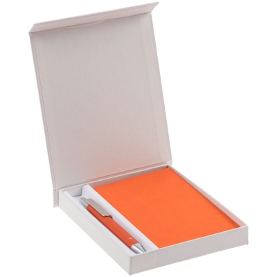 Набор ежедневник с ручкой, недатированный, оранжевый
