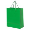Пакет подарочный 27х32х12см, матовая ламинация, зеленый