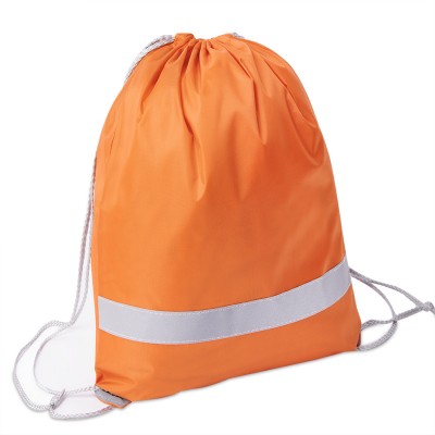 Рюкзак-мешок со светоотражающей полосой, оранжевый