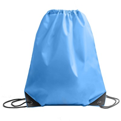 Рюкзак мешок с укрепленными уголками 35х41см, голубой