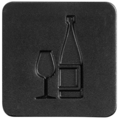 Шильдик квадратный на резинку, вино
