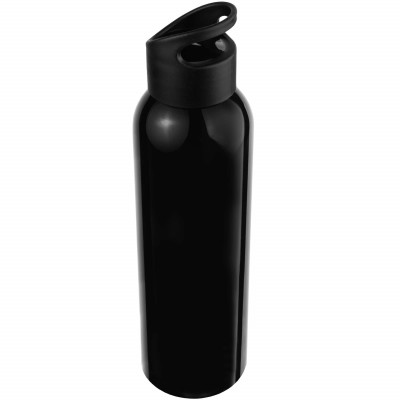 Бутылка для воды 630мл, пластик, черная
