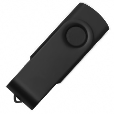 Флешка 8Гб с покрытием софт-тач, черная