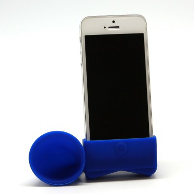 Подставка под IPhone 4, 5, 6 со спикером синий