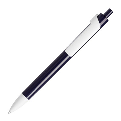Ручка шариковая FORTE белый/т.синий