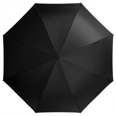 Зонт-трость наоборот, софт-тач, черный