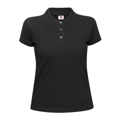 Рубашка поло женская 190г/м2 черная