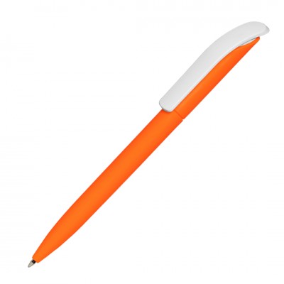 Ручка шариковая 14х1см, пластик, оранжевый