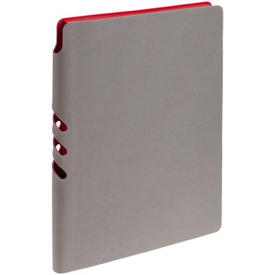 Ежедневник 15,7х20,8 см., с карманом для ручки, недатированный, серебристо-красный