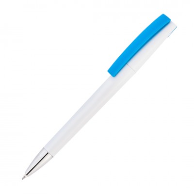 Ручка шариковая ZET, пластик, голубая